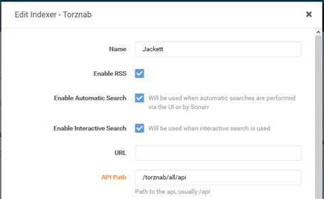 sonarr indexers